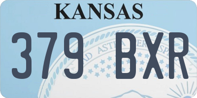 KS license plate 379BXR