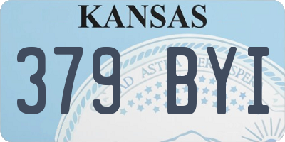 KS license plate 379BYI