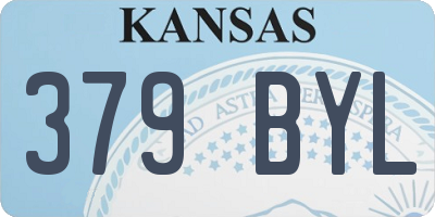 KS license plate 379BYL