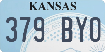 KS license plate 379BYO
