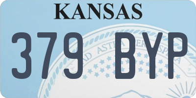 KS license plate 379BYP