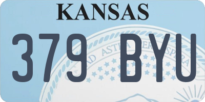 KS license plate 379BYU