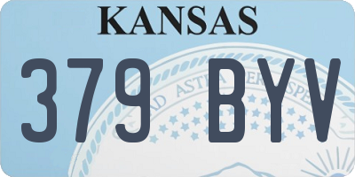 KS license plate 379BYV