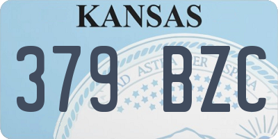 KS license plate 379BZC
