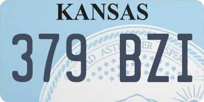 KS license plate 379BZI