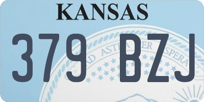 KS license plate 379BZJ