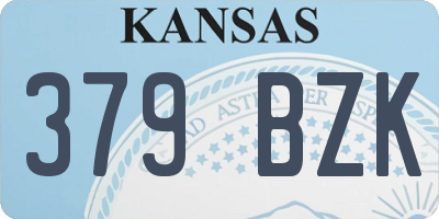 KS license plate 379BZK