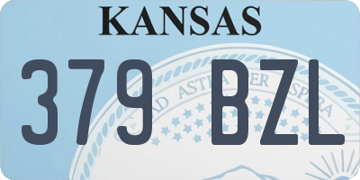 KS license plate 379BZL