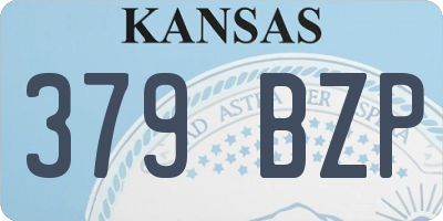KS license plate 379BZP