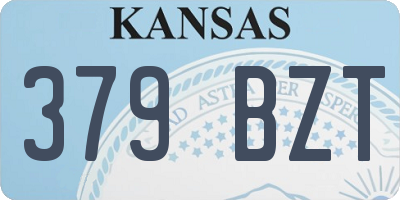 KS license plate 379BZT