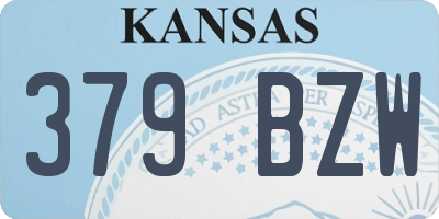 KS license plate 379BZW