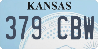 KS license plate 379CBW