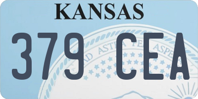 KS license plate 379CEA