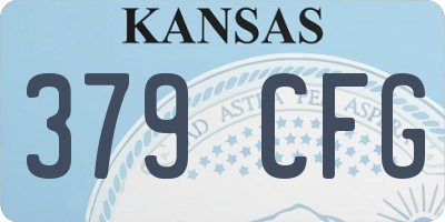 KS license plate 379CFG