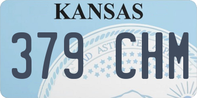 KS license plate 379CHM