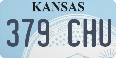 KS license plate 379CHU