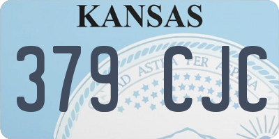 KS license plate 379CJC