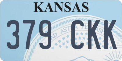 KS license plate 379CKK
