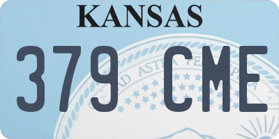 KS license plate 379CME