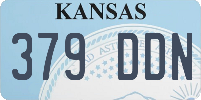 KS license plate 379DDN