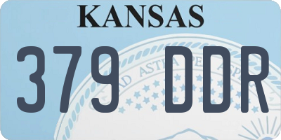 KS license plate 379DDR