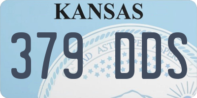 KS license plate 379DDS
