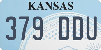 KS license plate 379DDU
