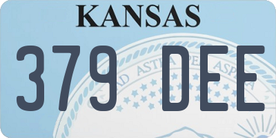 KS license plate 379DEE