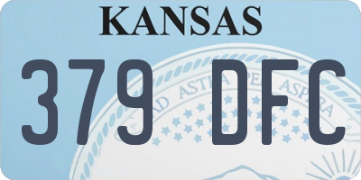 KS license plate 379DFC
