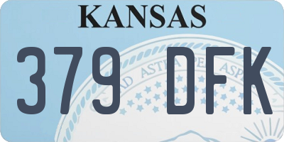 KS license plate 379DFK