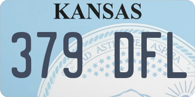 KS license plate 379DFL