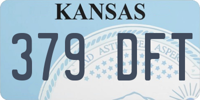 KS license plate 379DFT