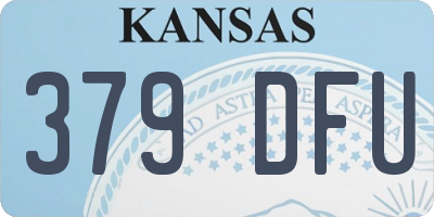 KS license plate 379DFU