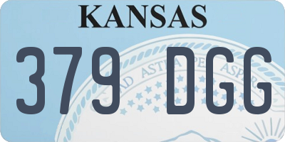 KS license plate 379DGG
