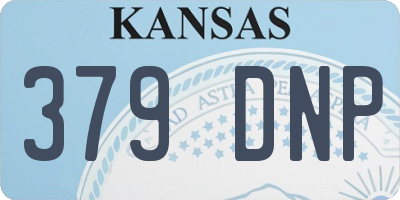KS license plate 379DNP