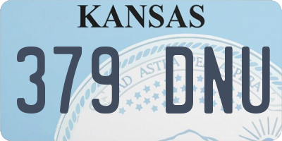 KS license plate 379DNU