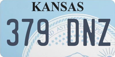 KS license plate 379DNZ