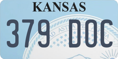 KS license plate 379DOC