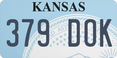 KS license plate 379DOK