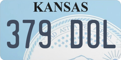 KS license plate 379DOL