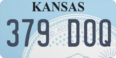 KS license plate 379DOQ