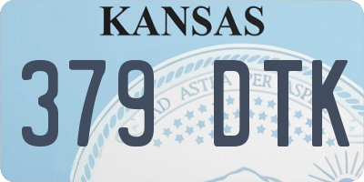 KS license plate 379DTK