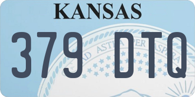 KS license plate 379DTQ