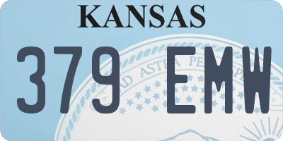 KS license plate 379EMW