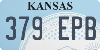 KS license plate 379EPB