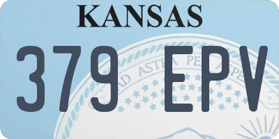KS license plate 379EPV