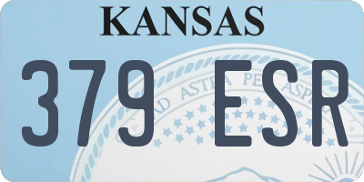 KS license plate 379ESR