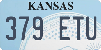 KS license plate 379ETU