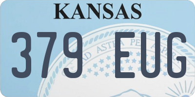 KS license plate 379EUG