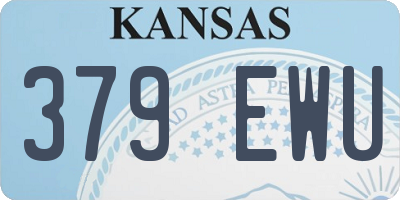 KS license plate 379EWU
